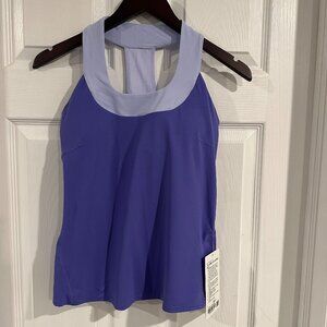 lululemon athletica Two-Tone Purple Racerback Tank with Light Lavender Trim